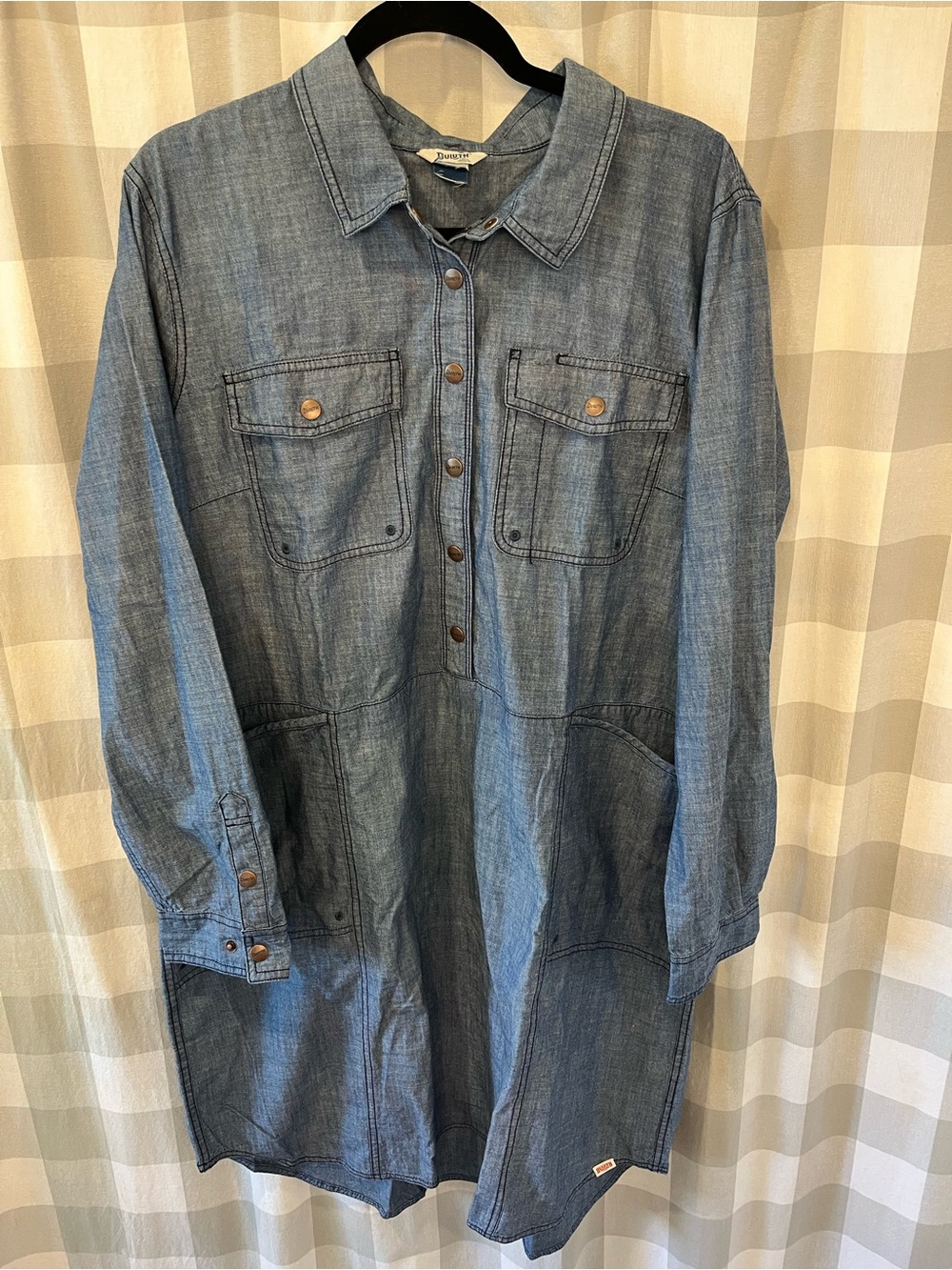 Duluth Trading Co Denim Utility Tunic - Blue